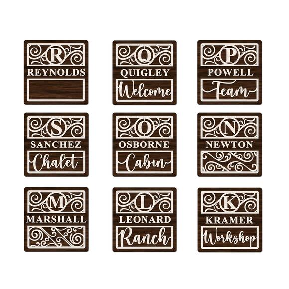 The Everything SQUARE Wood Sign 19 Sign Options 127 Different Changeable Icons - Picture 5 of 10